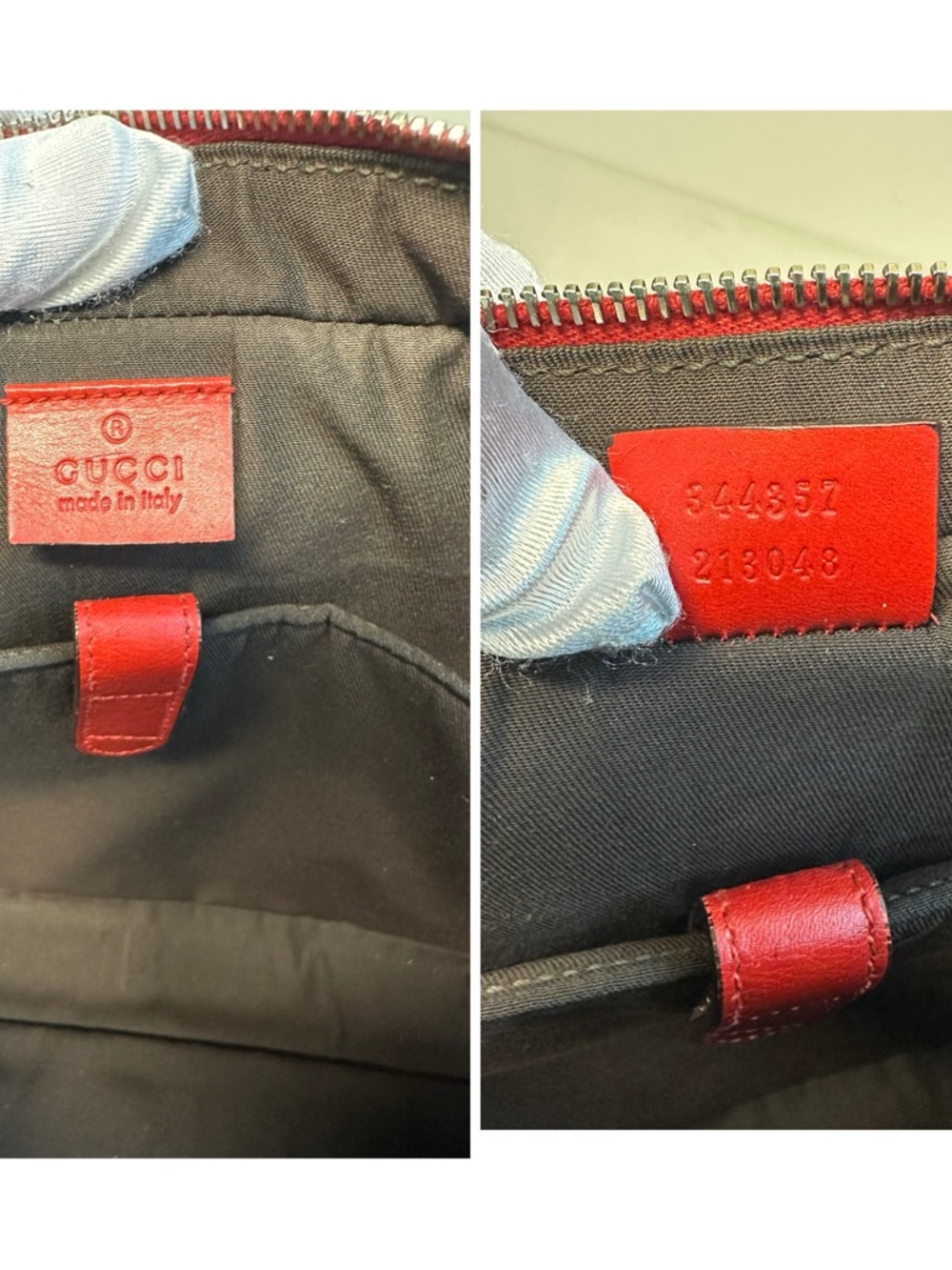 Gucci Red Leather Laptop Bag - Picture 16 of 17